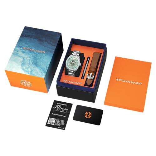 Image of Spinnaker Men's 43mm Fleuss Automatic Watch with Solid Stainless Steel Bracelet SP-5118
