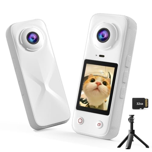Caméra d'action Double Objectif 66 MP avec Grand Angle 200°