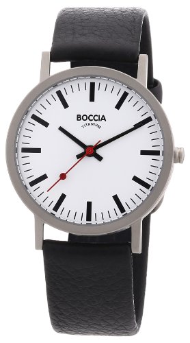 Boccia Herren-Armbanduhr Leder 521-03