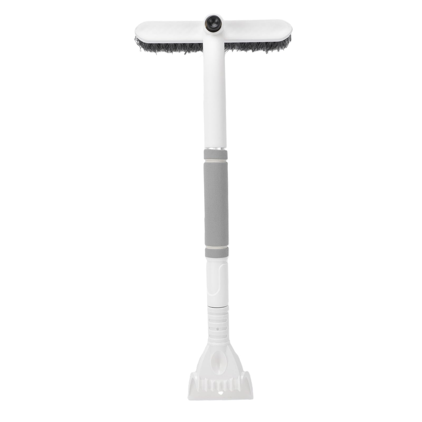 Cepillo de nieve para automóvil y raspador de hielo telescópico de aluminio con cabezal 3 en 1