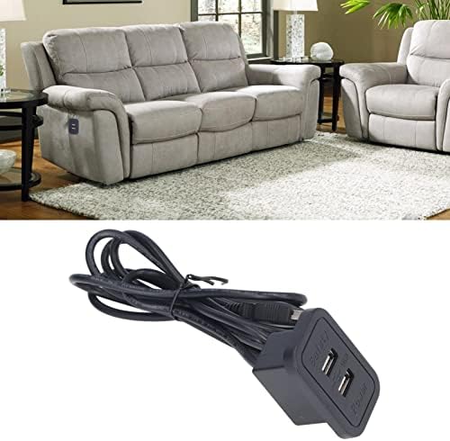 Haofy Double USB Charge Station 5V Sofa Recessed USB Power Hub Wiring Board Power Outlet Socket Fast Charger for Household Bedroom, Household