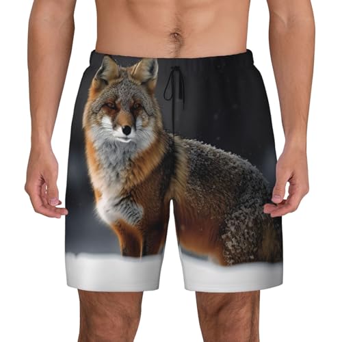 Short de bain d'hiver homme motif animal sauvage séchage rapide