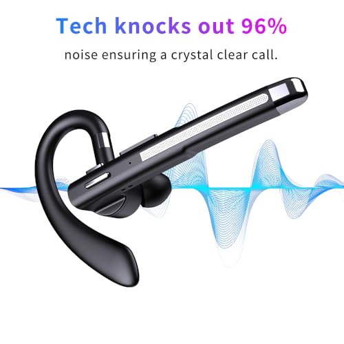 Image of Hsility Bluetoth Earbuds with Mic for Office 270 Degree Rotatble Wireless Earbuds for Truck Driver