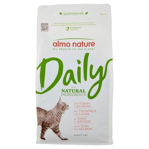 Almo Nature, Katzenfutter mit Thunfisch und Lachs, 1, 2 kg