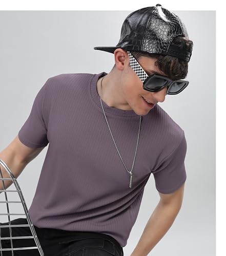 Image of SHODOX Men's Polycotton Solid Round Neck Regular Fit Tshirt (Pack of 1)