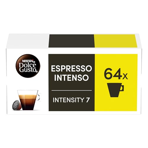 NESCAFÉ Dolce Gusto Espresso Intenso   Cápsulas de Café, 64 Cápsulas (2x32)   Orgiginales para cafeteras Dolce Gusto