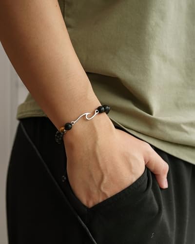 Tarsus Inspirational Gifts for Women Men, Through The Waves of Life, Life is Tough but so are You, Encouragement Bracelet Thoughtful Gifts for Friend Sister Coworker...2