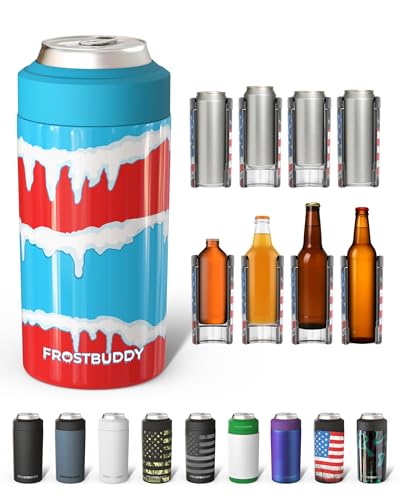 Image of Frost Buddy Universal Can Cooler - Fits 12 & 16 oz (Frosty Freeze) | 20x colder, cold up to 24 hrs | Sleek, lightweight design | Premium build quality | Coffee-mug ready with add-on lid