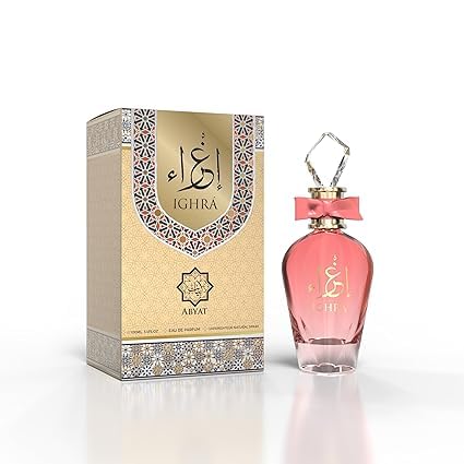 Ighra Eau de Parfum - 3.4 fl oz | Perfume floral oriental dulce para mujer con pera, tuberosa y avellana Fragancia seductora de larga duración