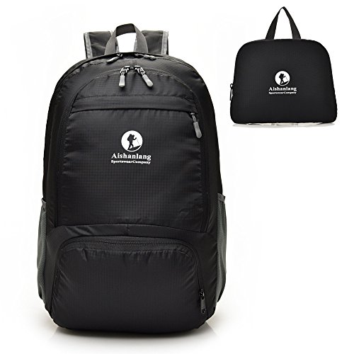 Young Min Mochila Plegable Ligera 25L  Compact Impermeable Bolso de Viaje para Hombre