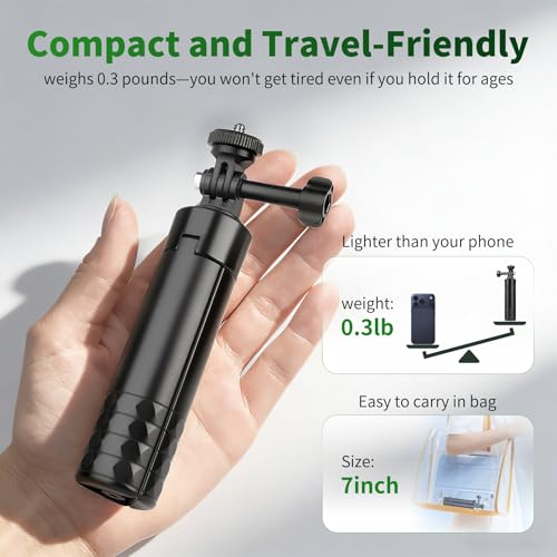 JOILCAN 25.2" Mini Selfie Stick Tripod, Portable Handle Grip Tripod - image 7