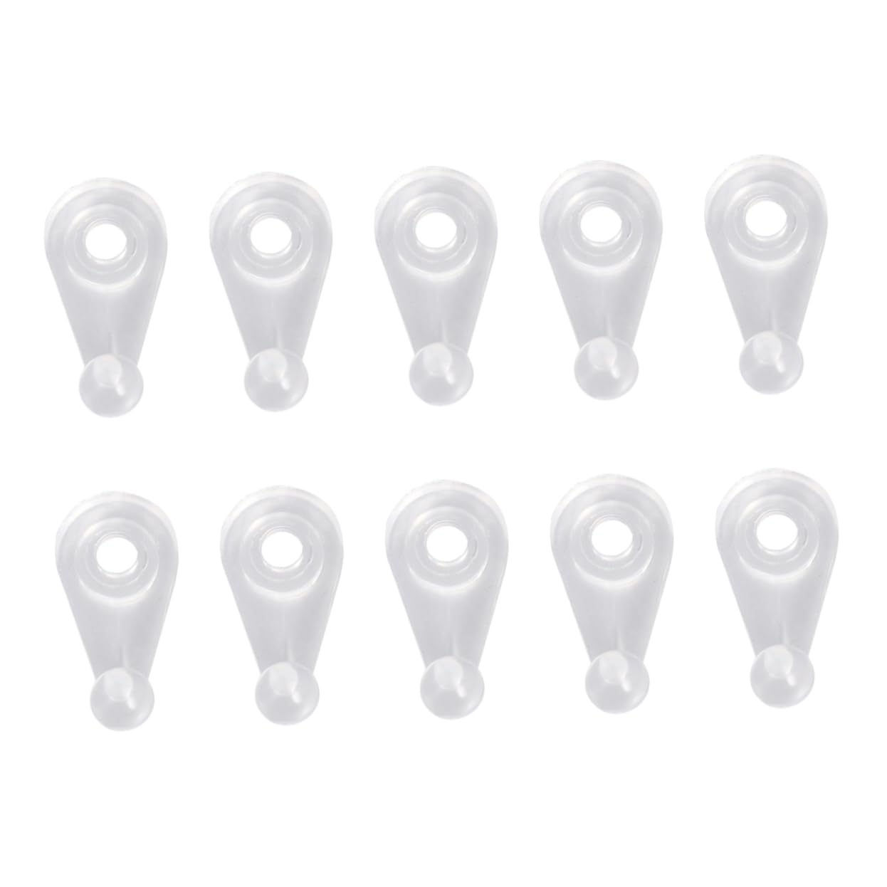 100 Clips De Fixation Transparents Pour Miroir Et Vitres — Pour Portes D’armoire, Panneaux De Verre