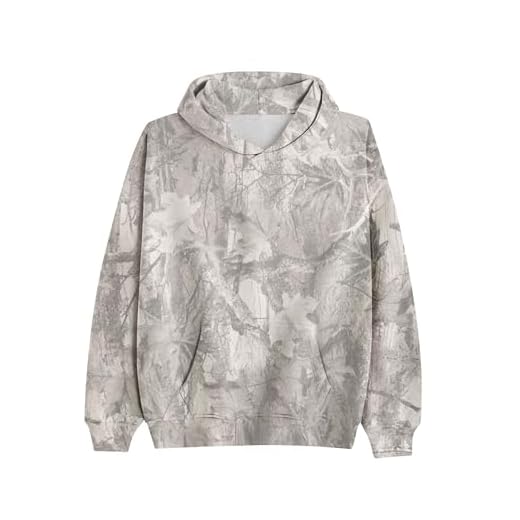 Dsewpaur Camo Fleece Hoodie For Men Women Long Sleeve Drop Shoulder Oversized Hooded Sweatshirt Pullover With Pocket