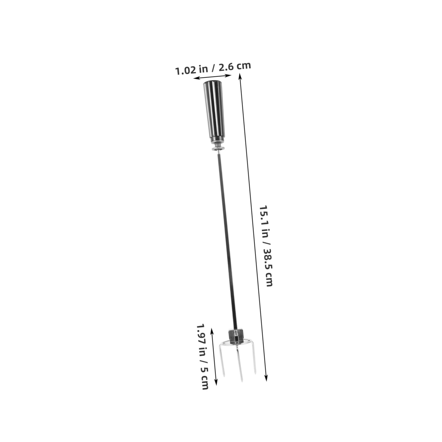 BESTonZON 2sets Forchette Per Arrosto Inossidabile Forchette Rotanti Per Bbq Accessori Per Friggitrice Ad Facili e Resistenti