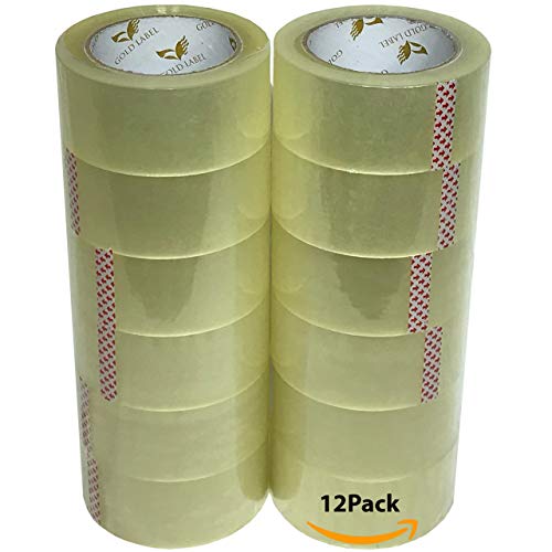 Universal Clear Packing Tape - 110 Yards Per Roll - 12 Rolls - 2