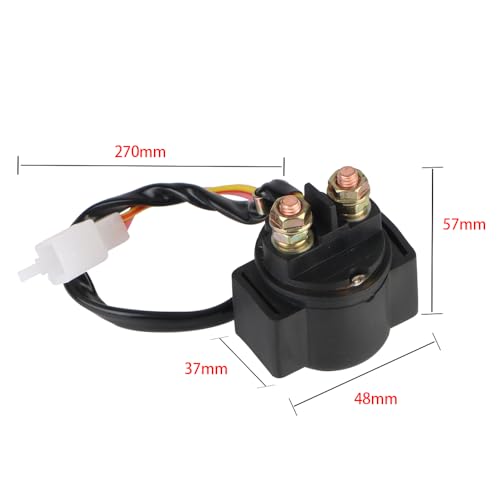 Solénoïde de démarrage moto 2 broches 20W à haute conductivité