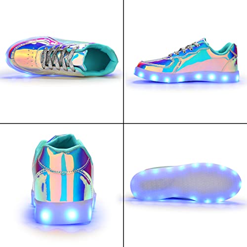 Image of Light Up Shoes Men Women LED Shoes USB Charging Adult High Top LED Sneakers Glow in The Dark Footwear for Dancing Party Festivals Festivals
