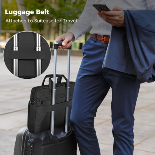 Image of NIDOO Laptop Briefcase Bag Sleeve Water-Resistant Messenger Shoulder Bag Computer Handle Business Carrying Case