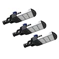 Gopretty 300W LED Parking Lot Lights Slip Fitter 3 Pack, 36000LM 6000K with Dust to Dawn Photocell, Outdoor Flood Commercial Shoebox Pole Lighting for Street Yard Stadium
