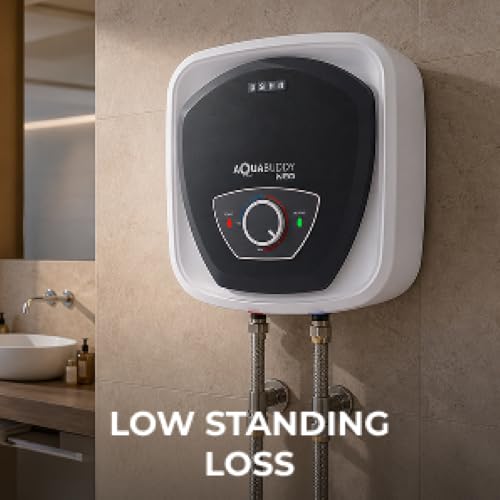 Image of USHA AquaBuddy Neo Geyser 10 Litre 5 Star BEE Rating | Copper Heating Element | Storage Water Heater with Anti-Rust Protection | Warranty: 8 Yr Tank, 2 Yr Product