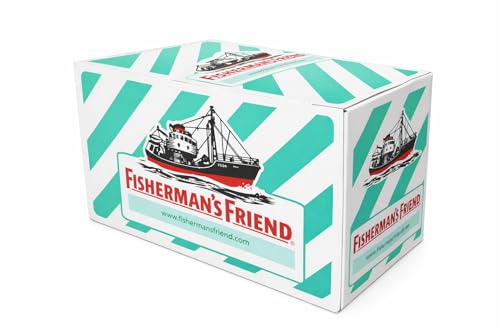 Fisherman's Friend Mint, 24er Vorratsbox, Pfefferminze und Menthol Geschmack, zuckerfrei & vegan,...