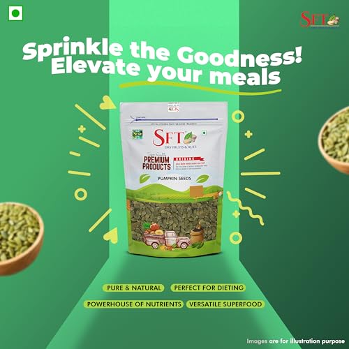 Image of SFT Pumpkin Seeds 500g - AAA Grade Seeds for Eating | Protein Rich Seeds | Healthy Diet Snacks | Rich in Protein