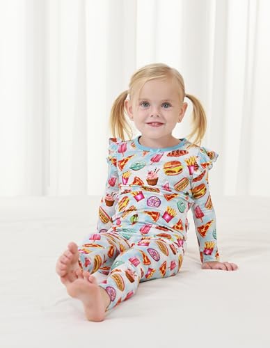Image of Toddler Girl Pajama Set Infant Girls Long Sleeve Tops Leggings Clothes Sets 2 Piece Outfits 6M-6Y