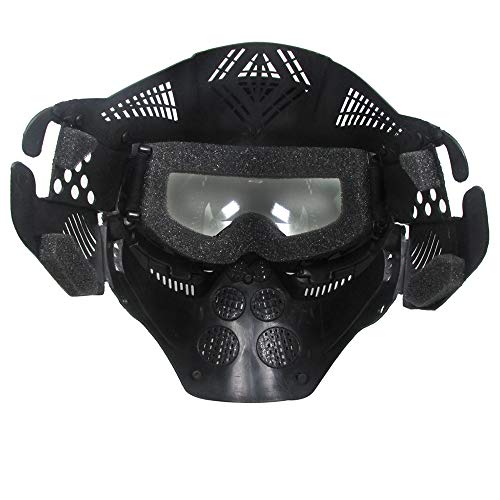 image for PuddingStation Paintball Mask, Airsoft Mask, Full Face with Tactical G