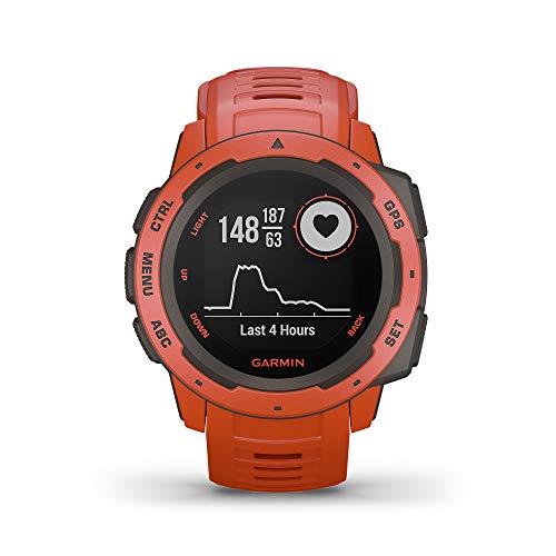 Garmin Instinct Flame Red Sportwatch GPS, Regular