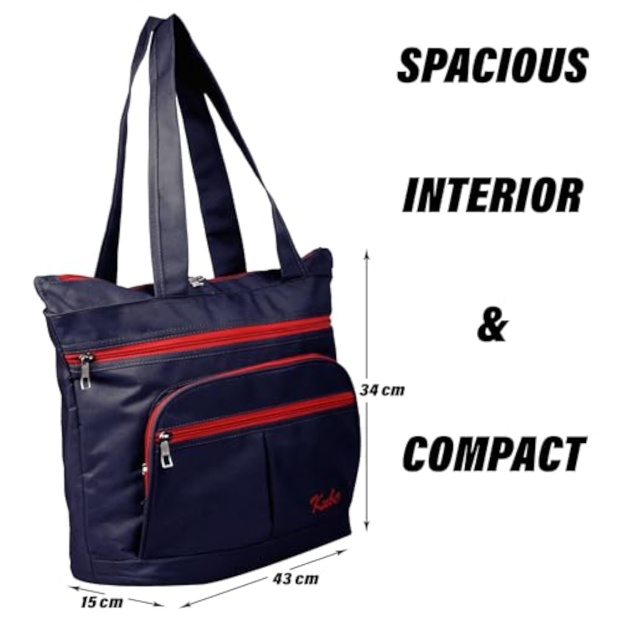 4 Compartment Grocery Shopping Bag, Pack of 2