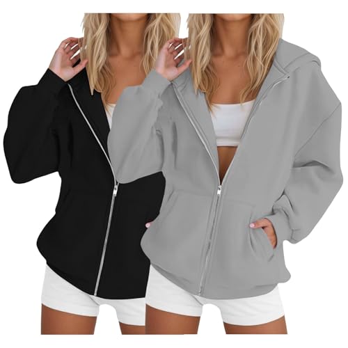 Sudadera mujer oversize cómoda para evitar el frío en otoño e invierno 2