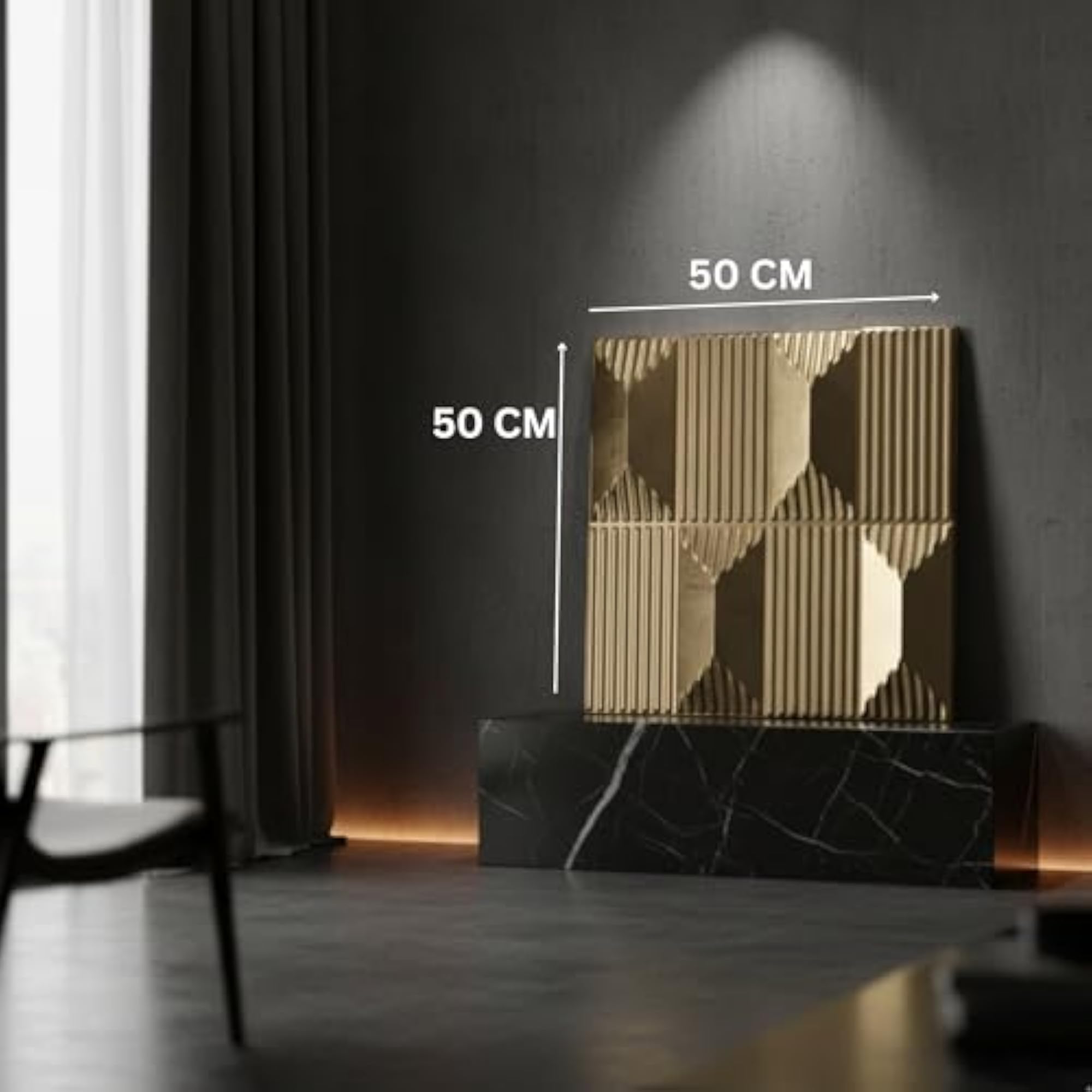3D PVC Wall Panels - Abstract Design