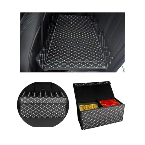 MugiVSE Car Mattress for Lincoln Continental - Custom Fit,Leather Heavy-Duty Waterproof Outdoor Back Seat Rest Bed Non Inflatable Storage Box Double-Sided Folding, for Lincoln Continental 2017-2020