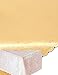 Produktbild Markenlos Pflegeleichte Tischdecke 110x180 cm eckig Gelb Jacquard Damast Rosenmuster Tafeltuch bügelfrei (Gelb)