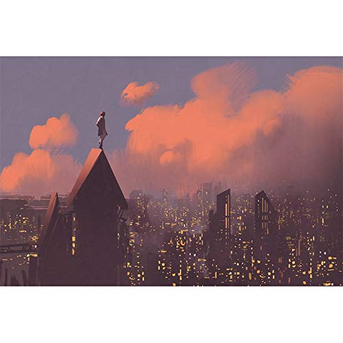 Rompecabezas Pie En La Cima De La Ciudad, El Super Difícil De Niños Adultos De Madera Educativo De Los Juguetes De Regalo Decorativo 500-6000 Piezas 0830 (Size : 6000 Pieces)