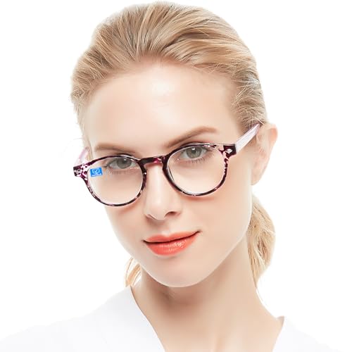 Image of OCCI CHIARI Blue Light Reading glasses Women 1.25x Computer Readers for Petite Face(1.0 1.25 1.5 1.75 2.0 2.25 2.5 2.75 3.0 3.5 4.0 5.0 6.0)