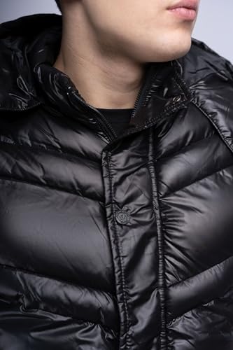 Lonsdale M?ska kamizelka z kapturem, czarna, 3XL