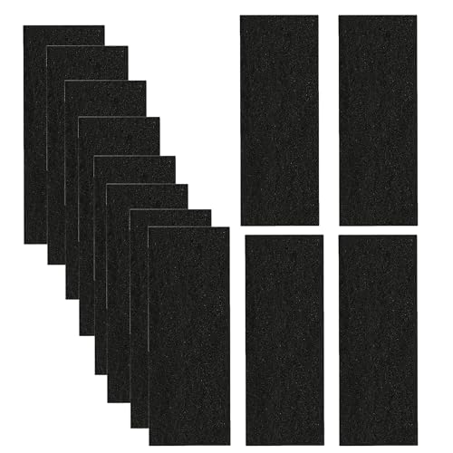 Delapan 12 Pack Charcoal Cat Litter Box Replacment Filter fits Nature's Miracle Oval Hooded Flip Top Litter Box Carbon Odor Filters