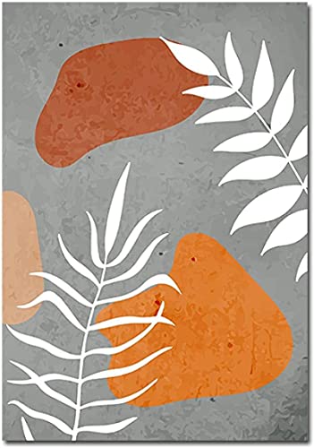 YHJK Art Poster Plant Muurkunst Muurschildering Abstracte Plant Poster Schilderij Moderne Bloemenprint Huis Woonkamer… - Afbeelding 6