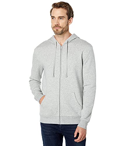 Alternative Men's Eco-Cozy Fleece Zip Hoodie, Heather Grey, X-Small