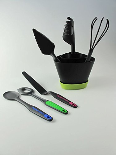 TUPPERWARE Griffbereit Griff-Fix+Rührbesen+Zange+Heber+Palette+versch.Kochlöffel P 23324