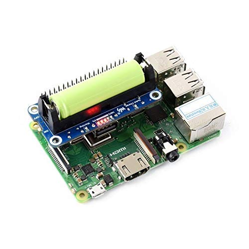 Raspberry Pi Li-ion Battery HAT 5V Regulated Output Bi-Directional Quick Charge Support Raspberry Pi 3 Model B/B+/Pi Zero Zero W