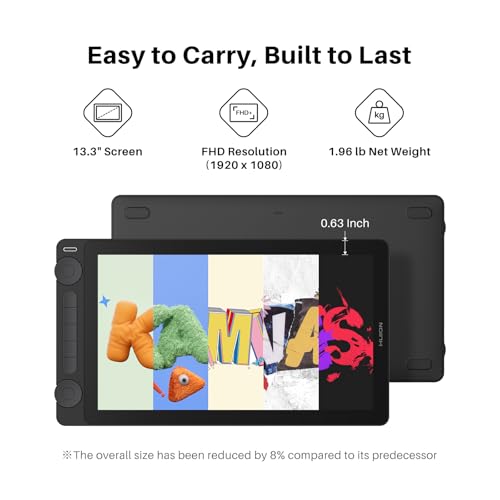 Image of HUION Kamvas 13 (Gen 3) Drawing Tablet with Screen 16K Pressure PenTech 4.0