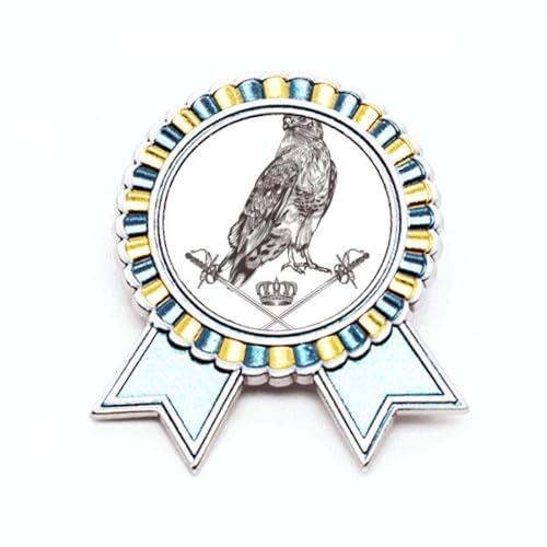 Broche couronne d'aigle baroque métal taille M accessoire blazer