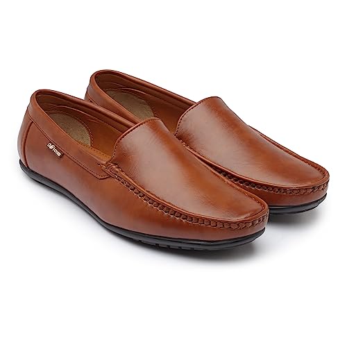 Image of Action-DRIVE-41 Lightweight Comfortable Synthetic Leather Loafers for Men