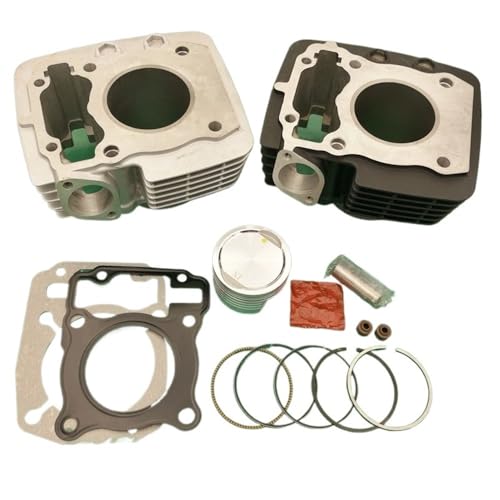 Cilindro de motocicleta de 57,3 mm con pistón negro para motores CBF 150 CC 3