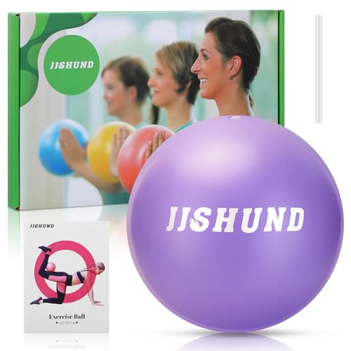 Pilates Ball - 9 Inch Small Mini Yoga Ball with Exercise Guide fo...