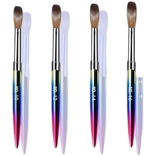 KIRA Professional Rounded Acrylic Brush Set 4pc