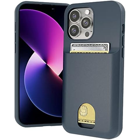 LUPA Legacy iPhone 13 PRO MAX Case with Card Holder - Case Wallet - [Protective + Durable] for Women and Men - iPhone 13 PRO MAX Flip Cell Phone case - Folio Credit Cover - Midnight Blue Cover