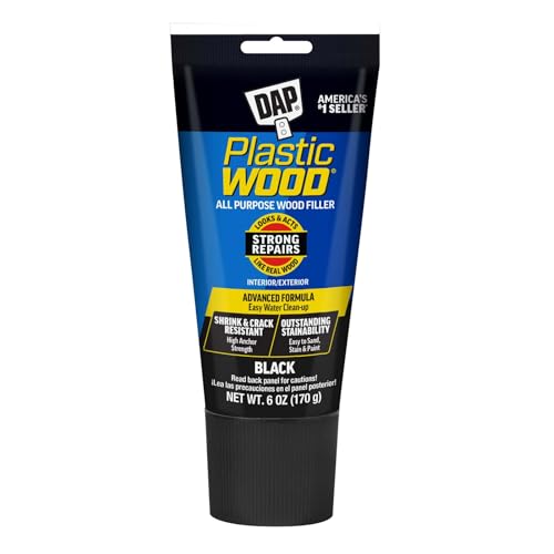 DAP Plastic Wood All Purpose Latex Wood Filler Black 6 oz (7079800587)